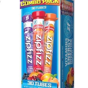 Zipfizz Energy Hydration Tubes 28 CT Variety Pack Grape Fruit Punch Peach Mango